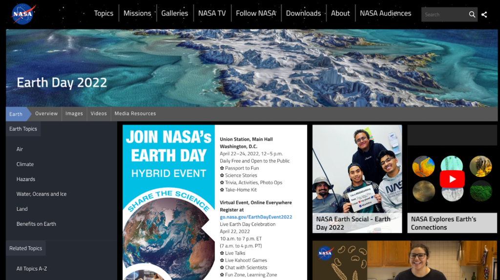 【NASA】学びに役立つコンテンツを無料公開