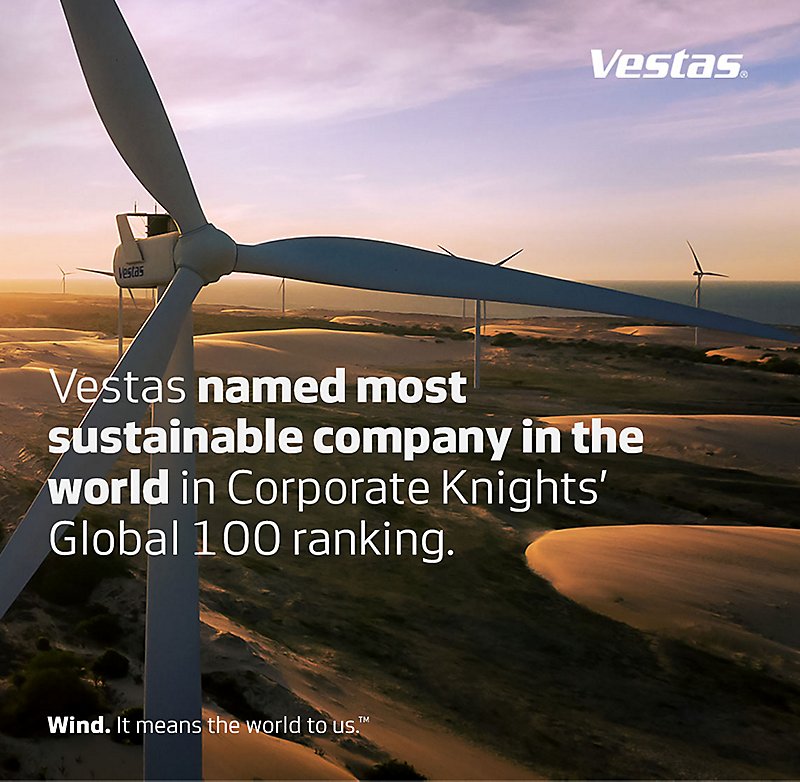 Vestas Wind Systems A/S：風力発電機