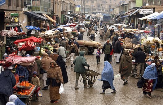 【アフガニスタンの市場の様子】