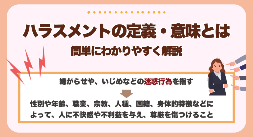ハラスメントの定義とは