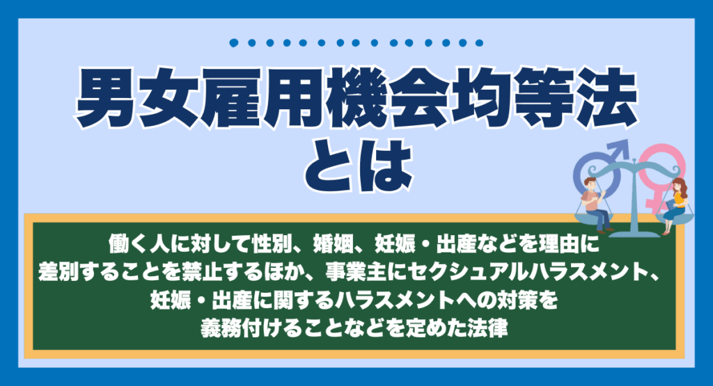 男女雇用機会均等法とは