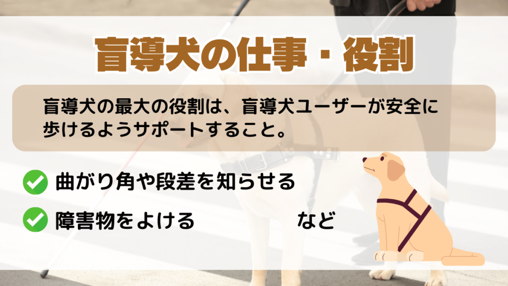 盲導犬の仕事・役割