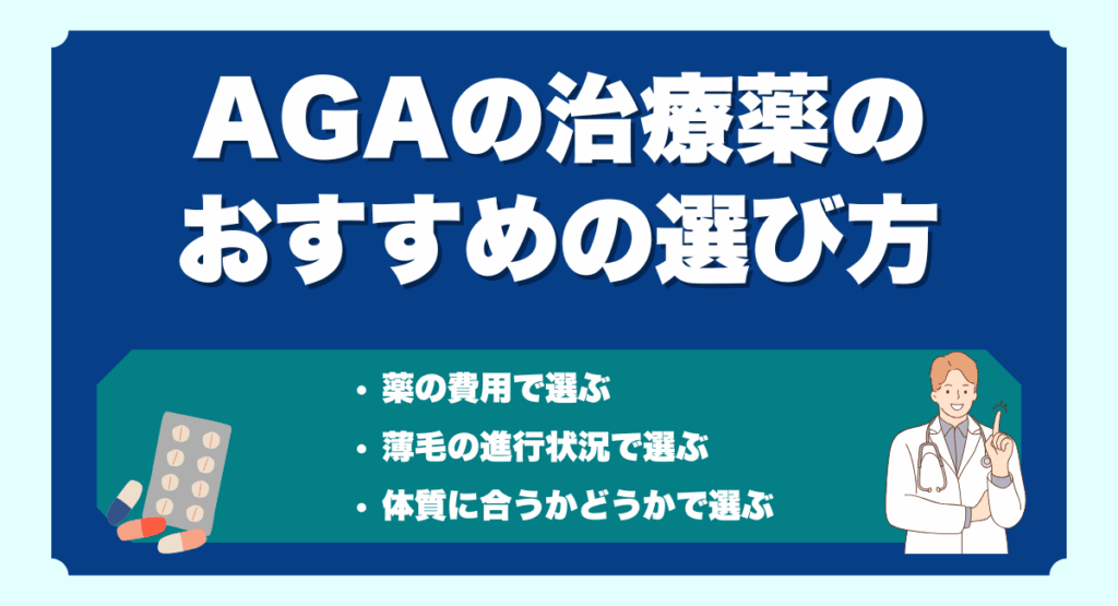 AGAの治療薬のおすすめの選び方
