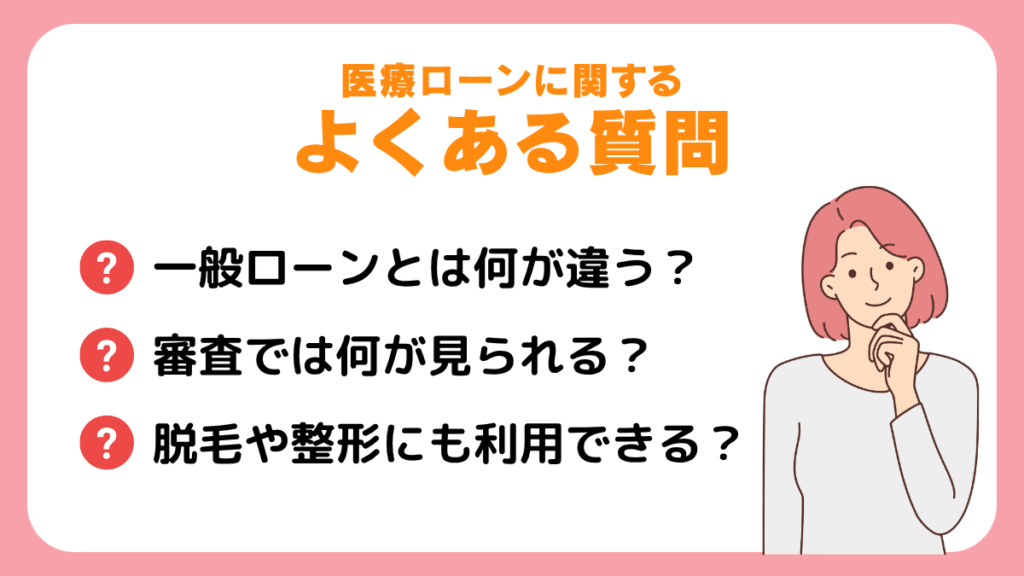 医療ローンに関するよくある質問