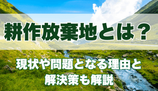 ◊耕作放棄地とは