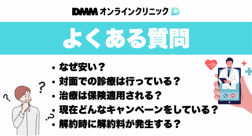 DMMオンラインクリニックに関するよくある質問