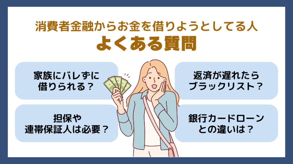 消費者金融からお金を借りようとしてる人のよくある質問