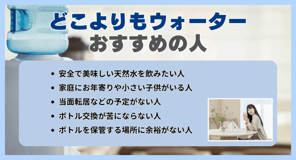 どこよりもウォーターがおすすめの人