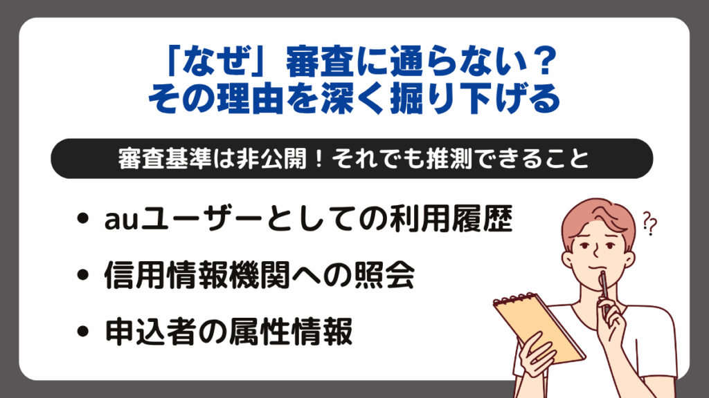審査に落ちた…「なぜ」審査に通らない
