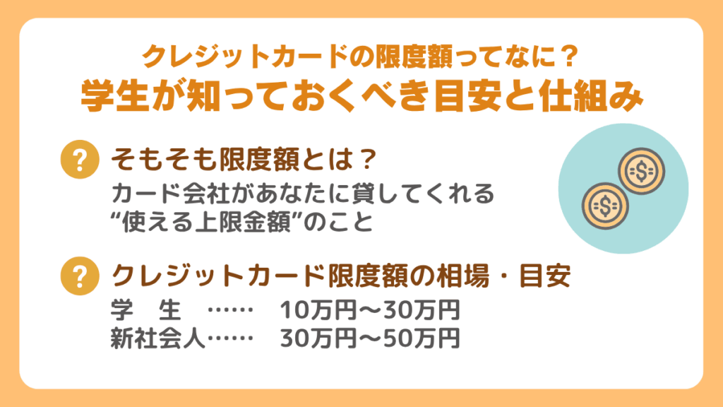 クレジットカードの限度額ってなに?学生が知っておくべき目安と仕組み