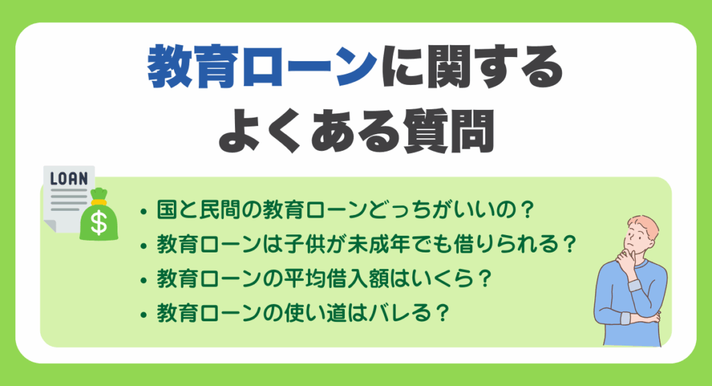 教育ローンに関するよくある質問
