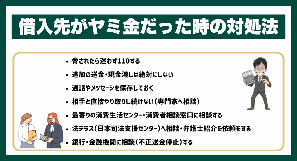 借入先がヤミ金だった時の対処法