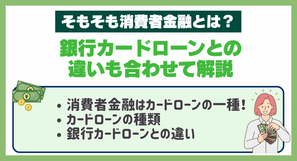 そもそも消費者金融とは