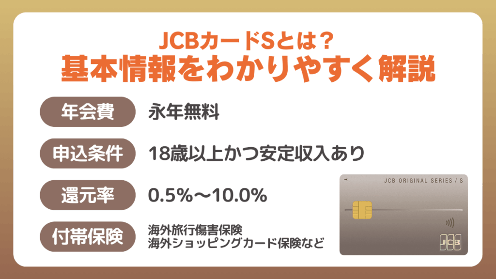 JCBカードSとは？基本情報をわかりやすく解説