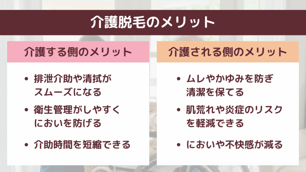 介護脱毛のメリット