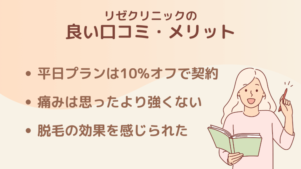 リゼクリニックの良い口コミ・評判から分かるメリット