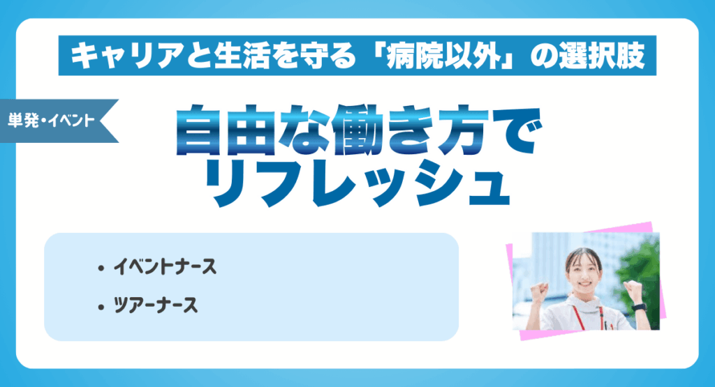 自由な働き方でリフレッシュ