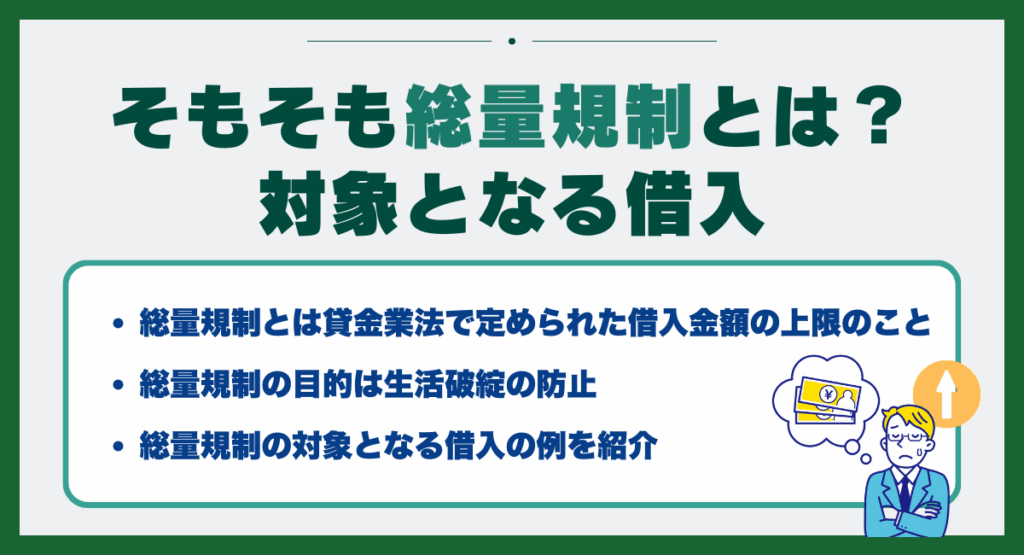 そもそも総量規制とは