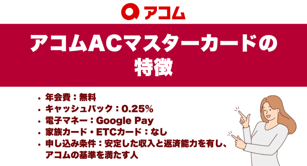 アコムACマスターカードの特徴