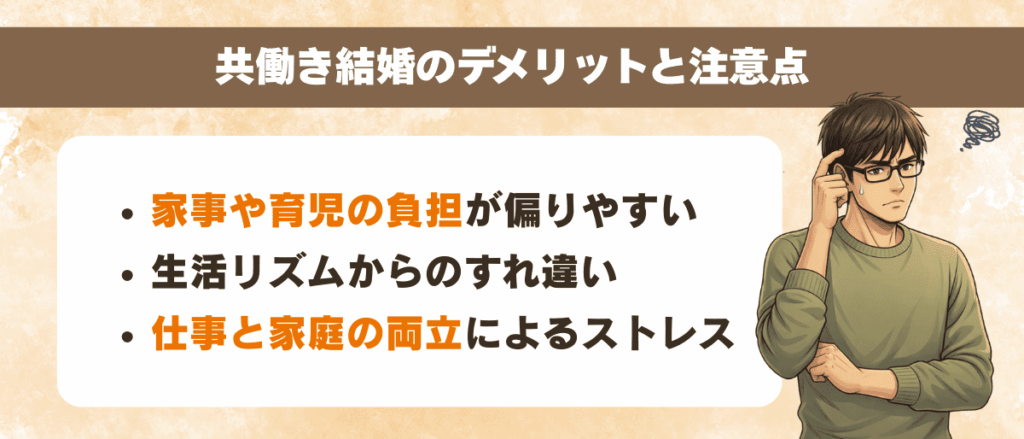 共働き結婚のデメリットと注意点