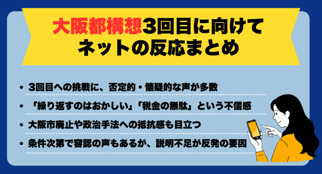 大阪都構想3回目に向けてネットの反応まとめ